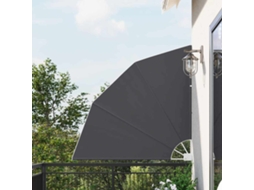 Vidaxl Tela De Privacidade Para Varanda 140 X 140 Cm Poliéster Preto