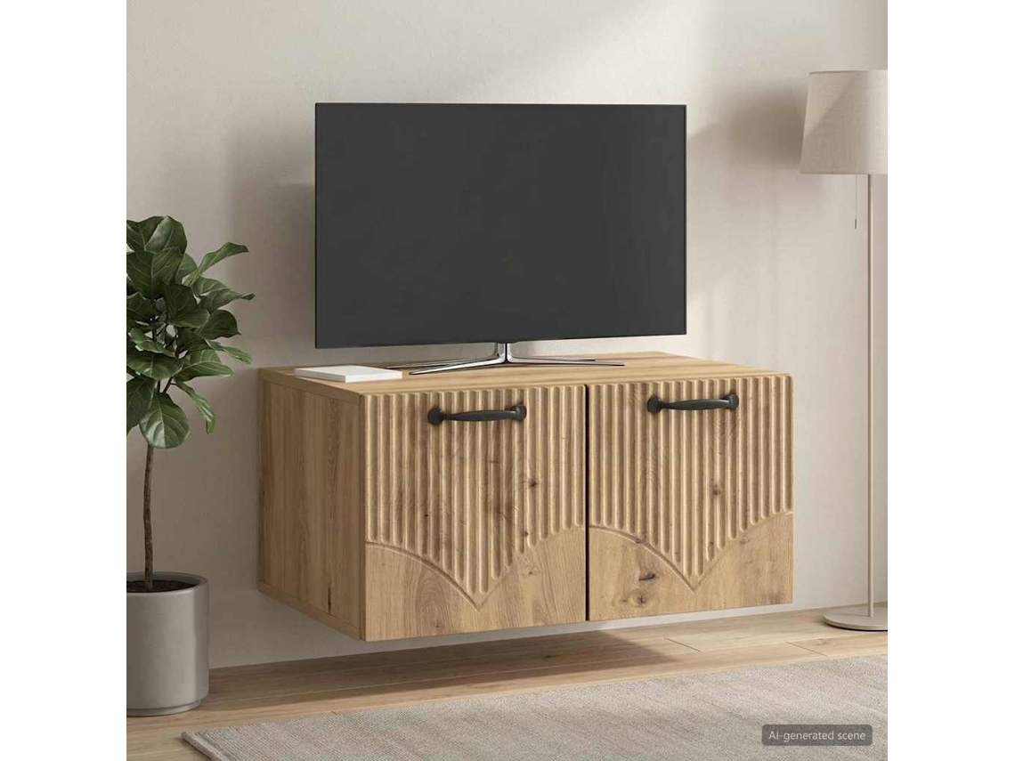 Vidaxl Gabinete De Tv De Parede 59,5 X 41 X 30 Cm Carvalho Arttisan
