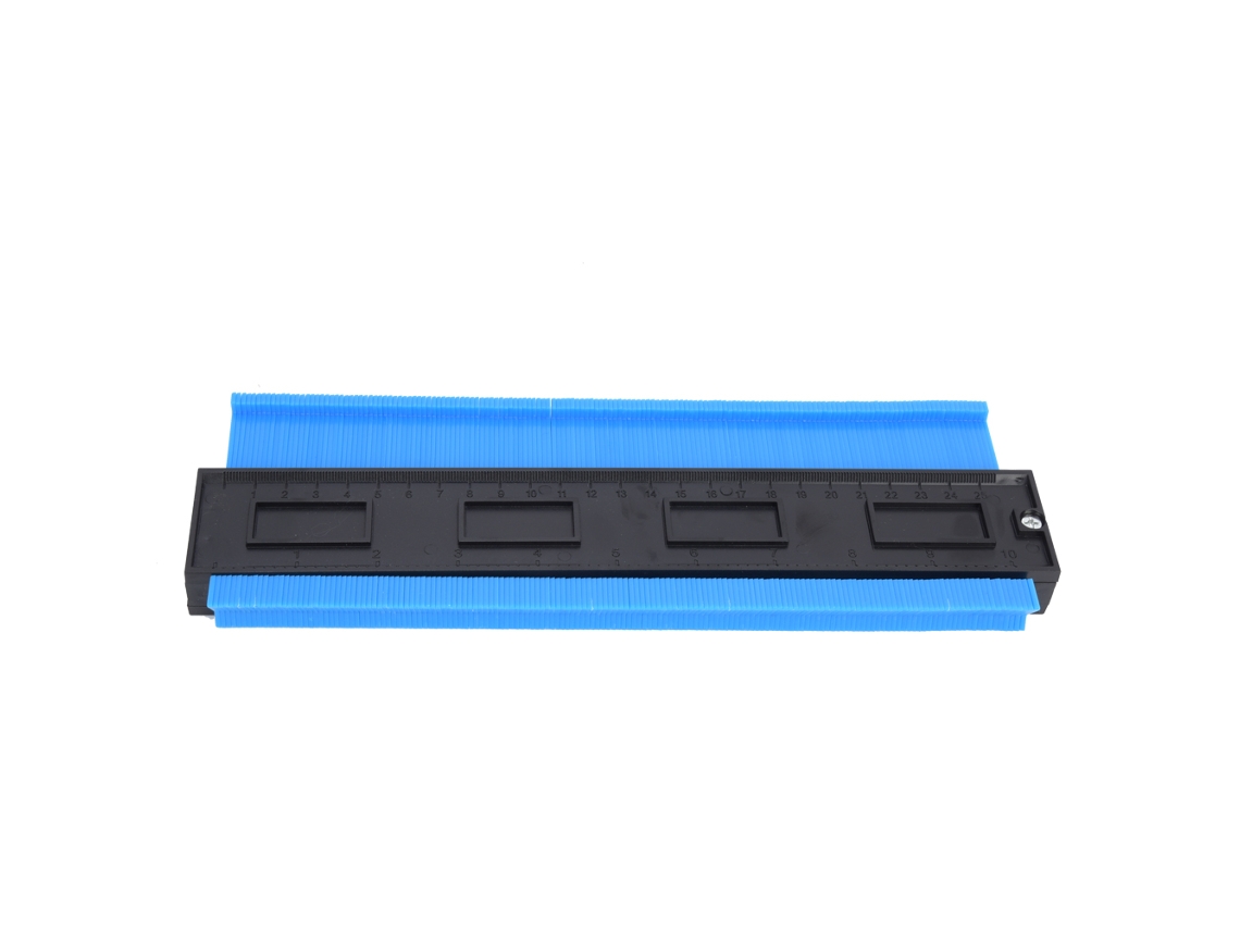Medidor De Contorno Plástico Abs Regra Irregular Azul