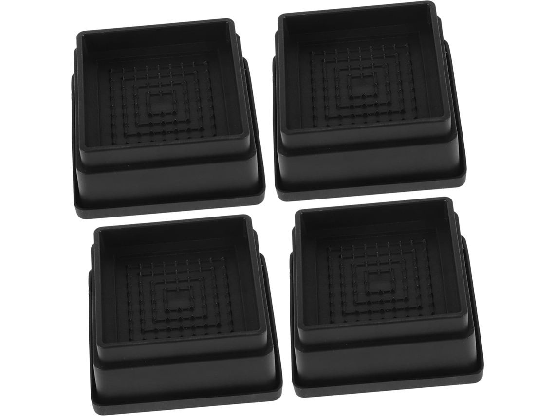Shineofi Conjunto De 4-elevadores Móveis Ajustáveis Antiderrapantes Para Cama, Sofá, Mesa E Pés De Sofá Elevação Cama