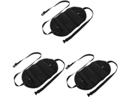 Conjunto 3 Peças Rede Viagem Viagens Avião - Acessório Compacto Confortável Apoio, Peça