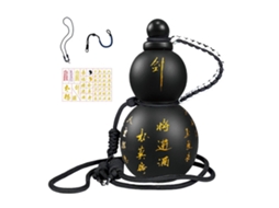 Garrafa De Água Chinesa Retrô Em Formato De Cabaça, 900ml, Com Alça Para Pendurar, Ideal Para Viagens E Presentes.