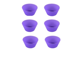 Conjunto De 6 Forminhas Bolo (roxas), Muffins, Biscoitos, Copos Papel