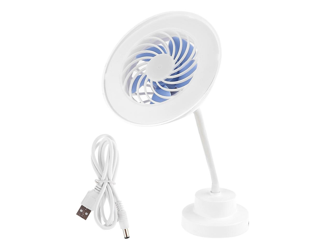 Ventilador de Mesa Recarregável Usb com Lanterna Led para Viagens de Ventilador Refrigerador de Ar de Escritório Doméstico ALLINLESS