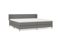 Box Spring Bed, Box Spring Beds Vidaxl Cinzeto Tecido (200 X 200 Cm)