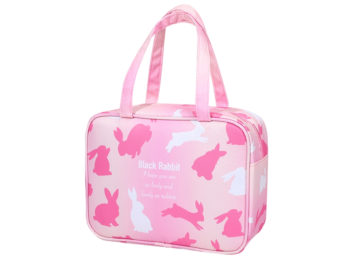 Bolsa de Maquilhagem Casual Impermeável Portátil Tecido Twill RNEMITERY