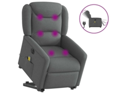 Electric Stand Up Massage Recliner Chair, Electric Stand Up Massage Recliner Chairs Vidaxl Cinzeto Tecido