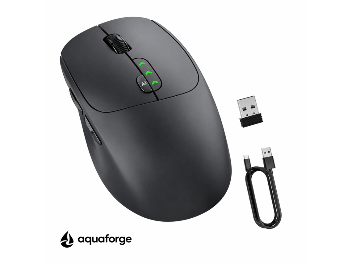Rato Sem Fio Bluetooth Recarregável Ergonómico