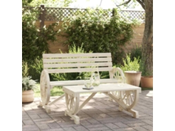 Vidaxl 2 Pcs Conjunto Lounge De Jardim Madeira De Abeto Maciça