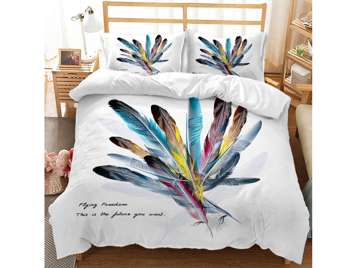 Capa de Edredom para Homens em Microfibra Fronha 135x200cm