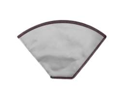 Filtro de Café Reutilizável em Aço Inoxidável Plegável Trapezoidal para 4 6 Xícaras