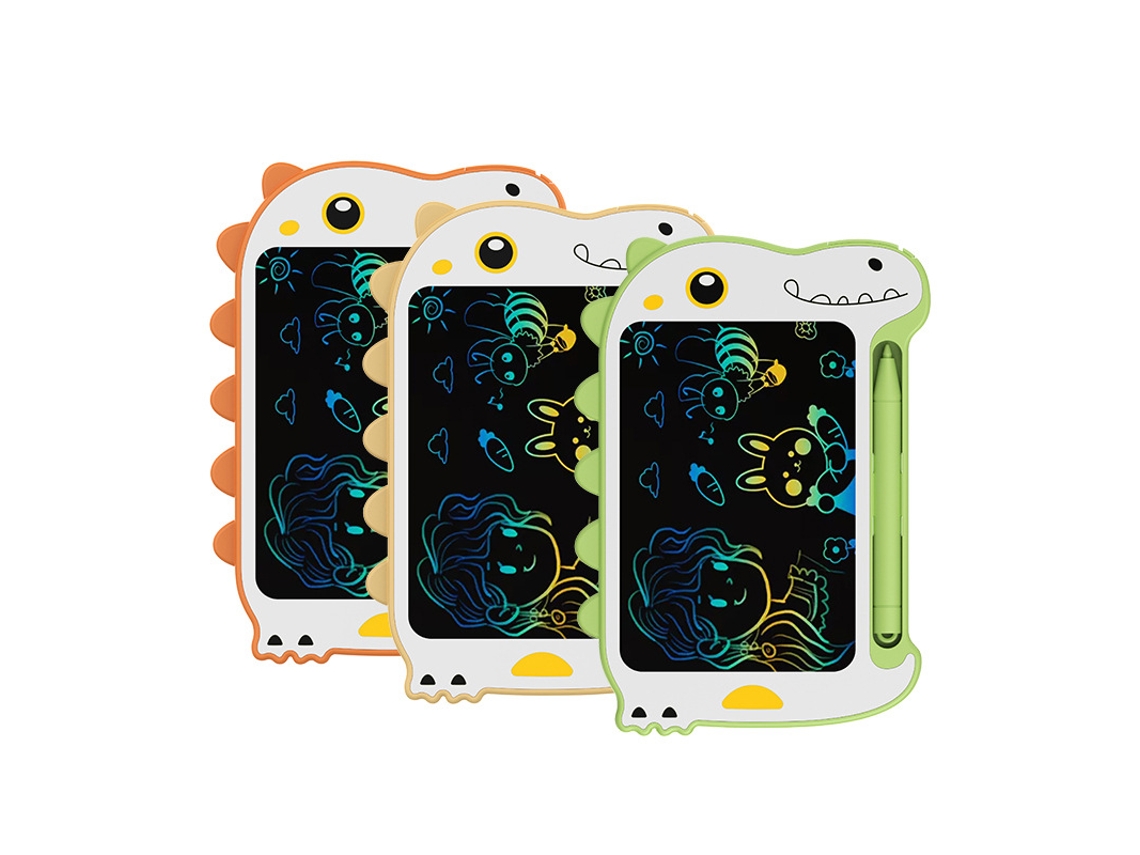 Placa De Escrita Lcd Infantil 6.5 Polegadas, Quadro De Desenho Colorido, 3 Peças, Colorido, Panoona