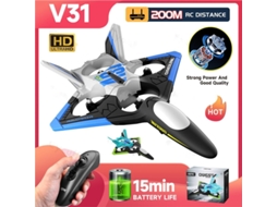 Drone De Avião Planador De Espuma V31 Com Câmera 4k Bestvite (duração Da Bateria 15 Min 2 Baterias Azul)