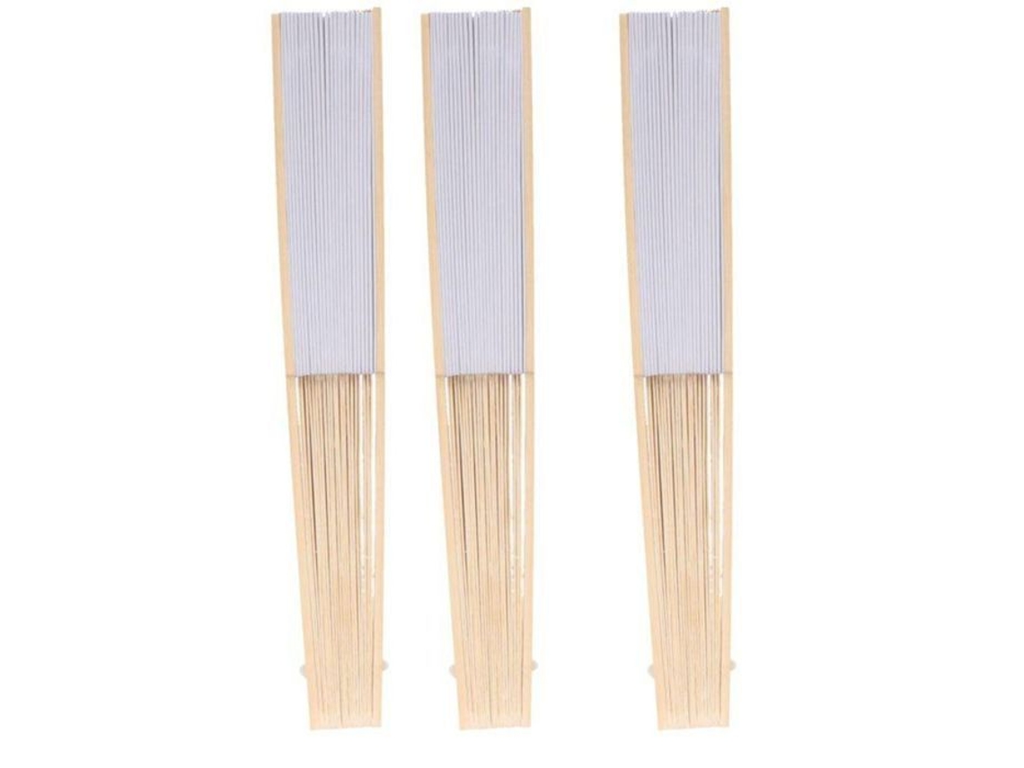 3 Leques de Papel para Decorar, 21 Cm, Bege BRILVIBERA