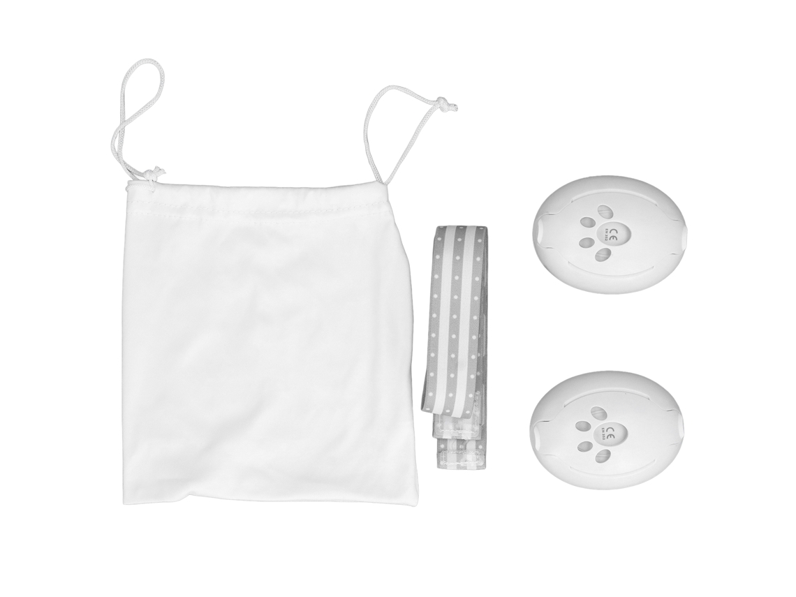 Mali touca Auricular para Bebê Anti ruído 27db Snr Proteção Auditiva Mini Branco Cinza