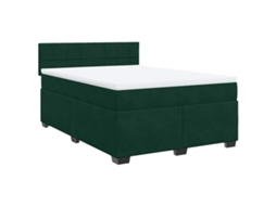 Box Spring Bed, Box Spring Beds Vidaxl Verde Veludo (140 X 200 Cm)