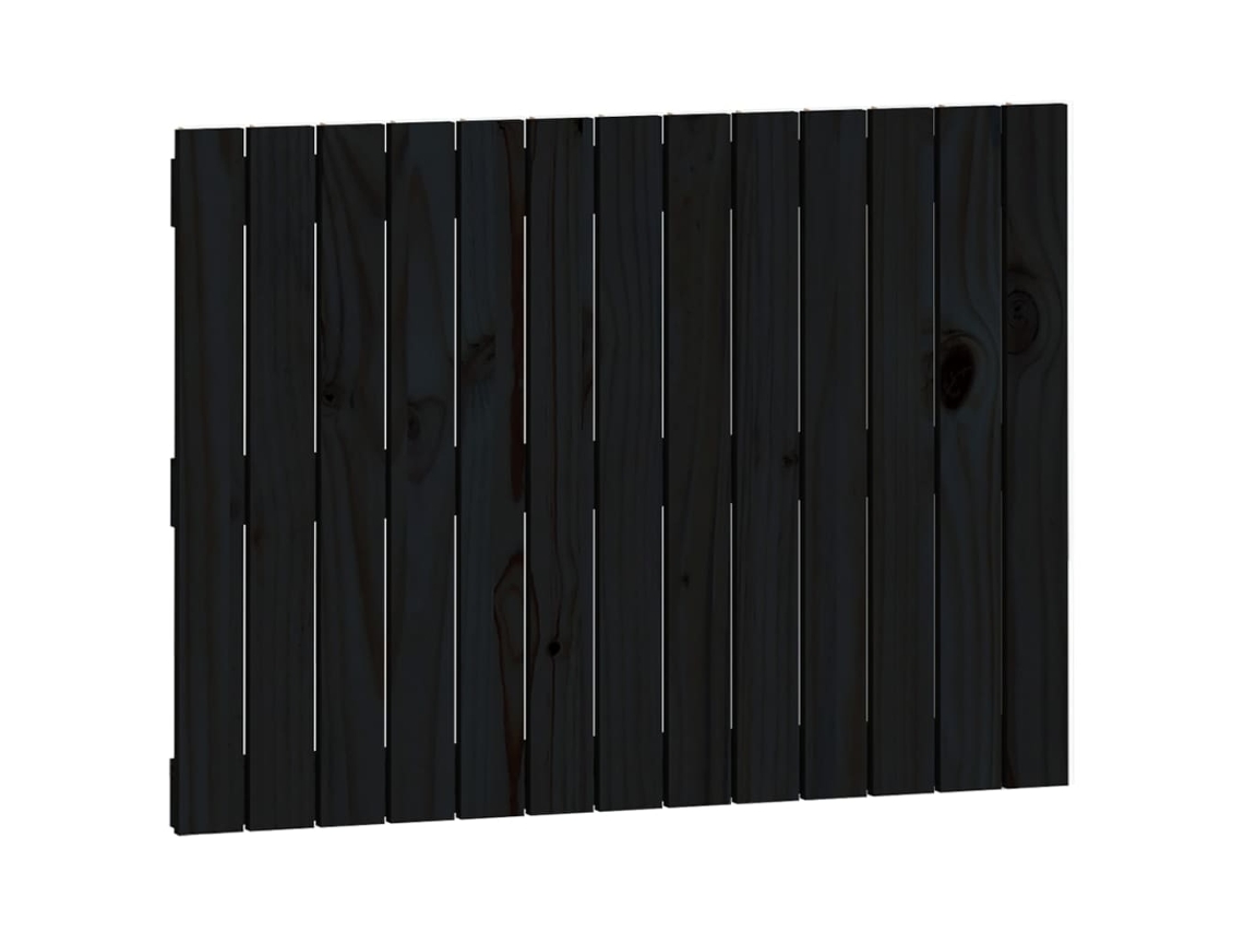 Wall Headboard, Wall Headboards Vidaxl Preto Madeira De Pinho (82.5 X 60 Cm)