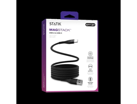 Statikstatik - Cabo De Telefone Magnético - Cabo Magstack Usb-a Para Usb-c - 2m