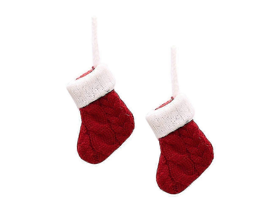 Decorações De Natal Requintadas, Talheres, Louças E Meias De Natal (4 Peças) Olysi Shop (vermelho)