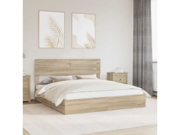 Vidaxl Cama Com Armazenamento Com Gaveta Carvalho Sonoma 180 X 200 Cm