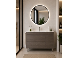 Móvel De Casa De Banho Com Lavatório Origenbath Caprera Sem Espelho 60x45 Cm Carvalho Smoky