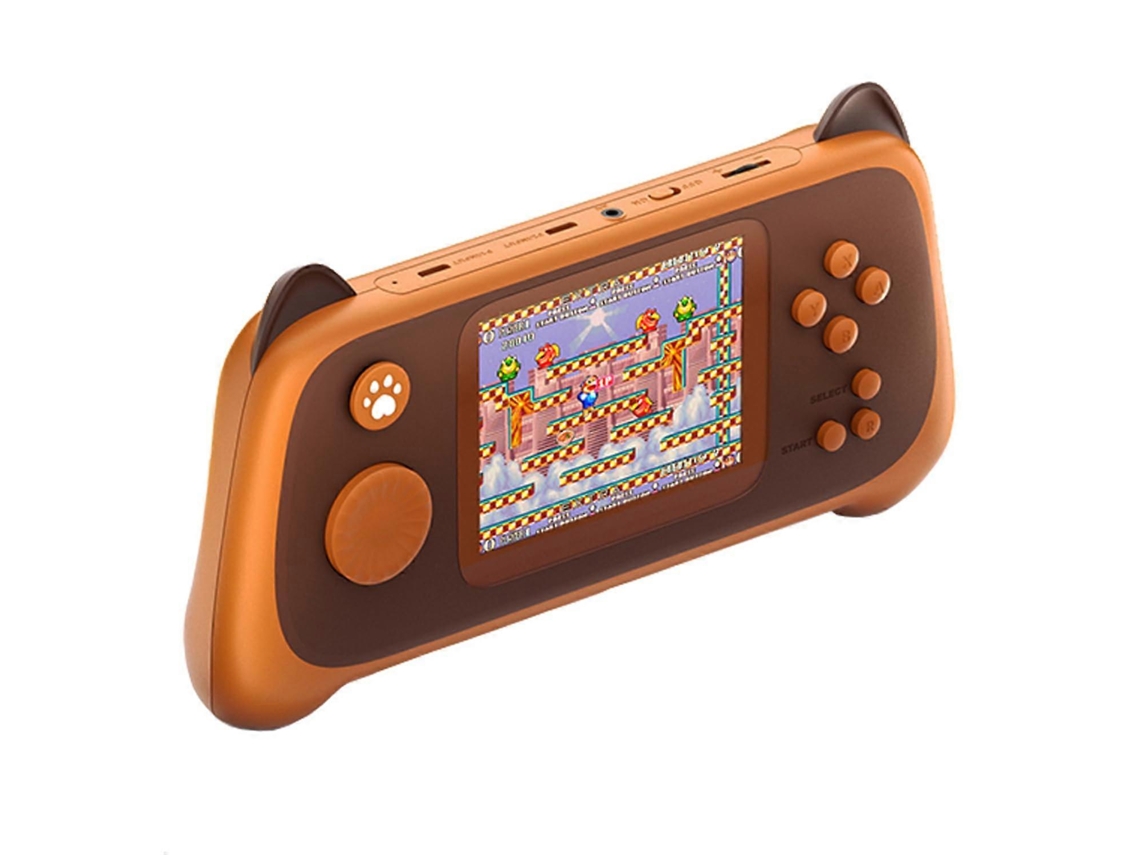 Console De Jogos Portátil Retrô Com 400 Clássicos, Tela 3 Polegadas, Saída Para Tv, Presente Crianças (laranja)-aquaforge