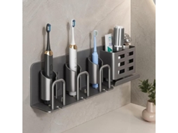 Suporte Escova Dentes Parede Chuveiro 35cm Banheiro