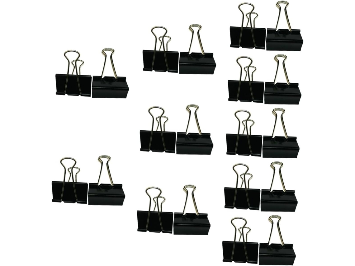 Tofficu 120 - Clipes para Massa, Clipes Financeiros de Uso Diário, Clipes Metálicos para Artigos de Papelaria, Clipes para Massa