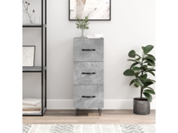 Aparador 34,5x34x90 cm Madera Procesada Cemento Gris