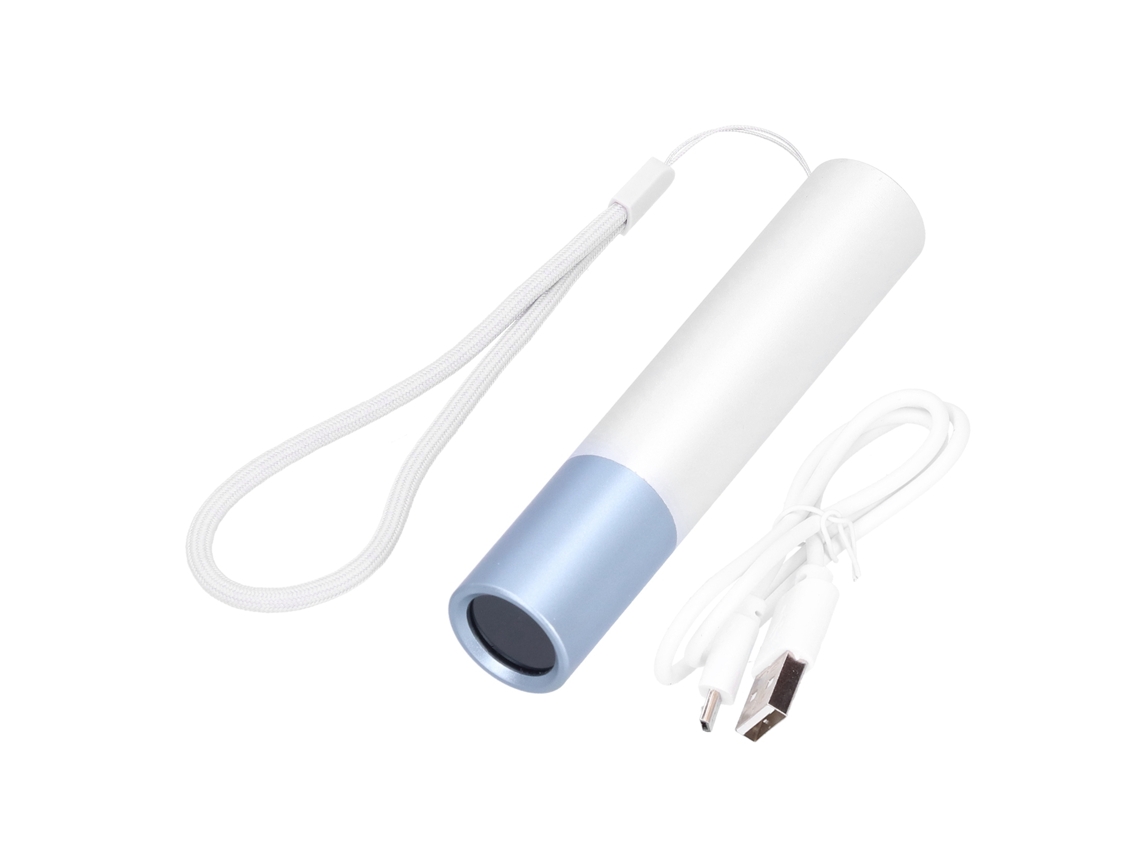 Rebe-linterna Uv Recargable De 365nm Con Luz Led Violeta Fluorescente Para Inspección De Tiña Y Falsificaciones, Entrada/salida Usb, Plata