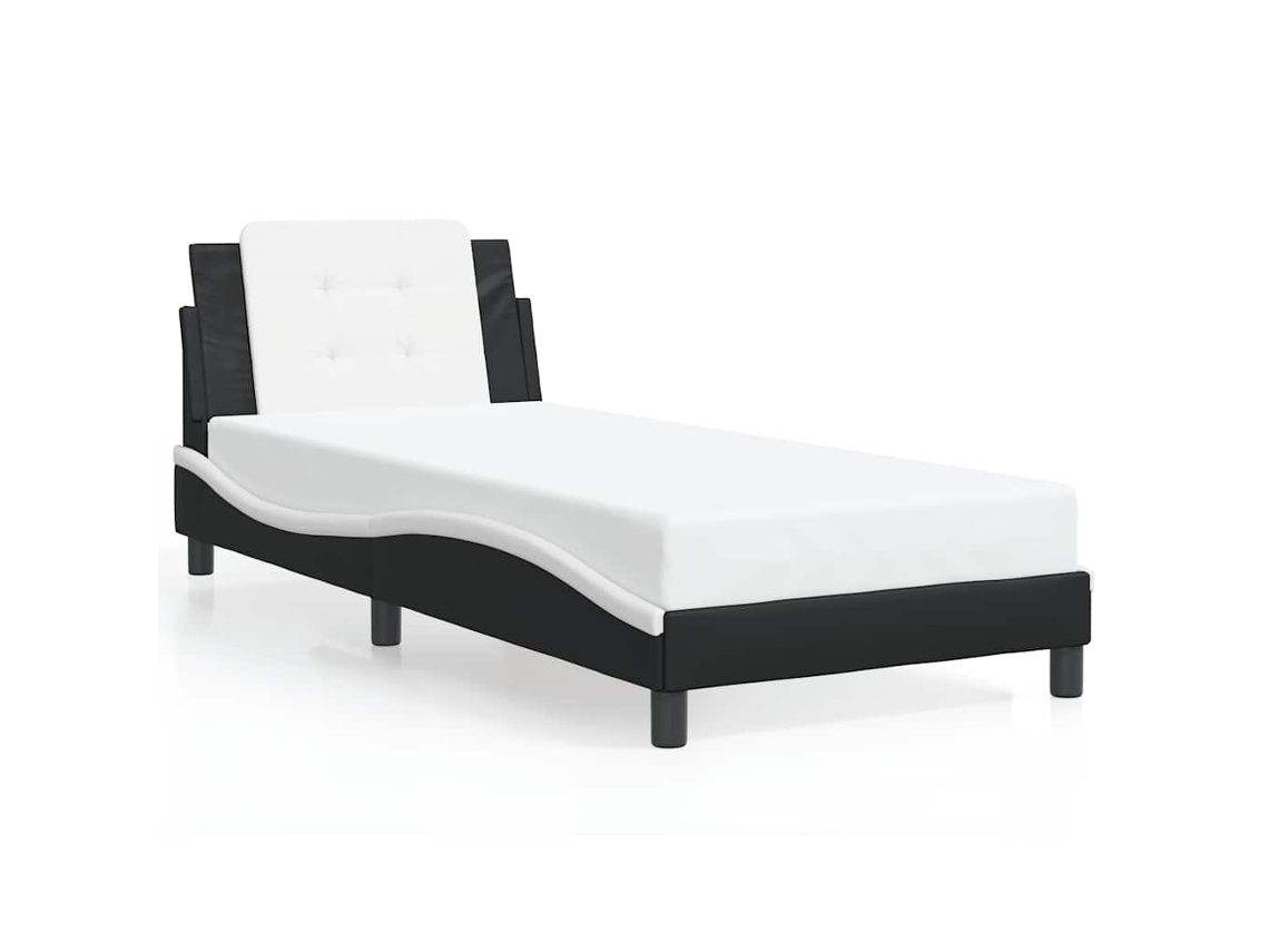 Estrutura de Cama Zadar Couro Artificial 90x190 cm