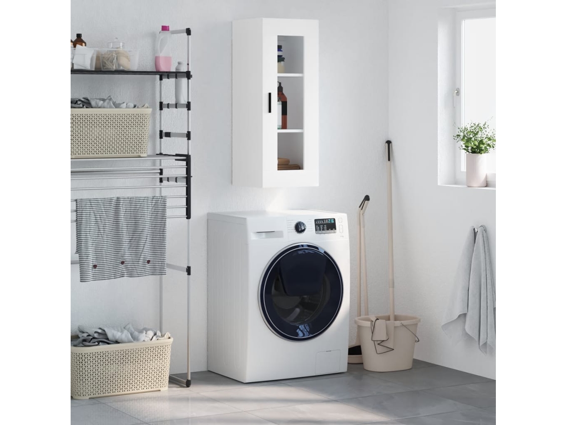 Vidaxl Armário De Parede 34,5x34x90 Cm Branco