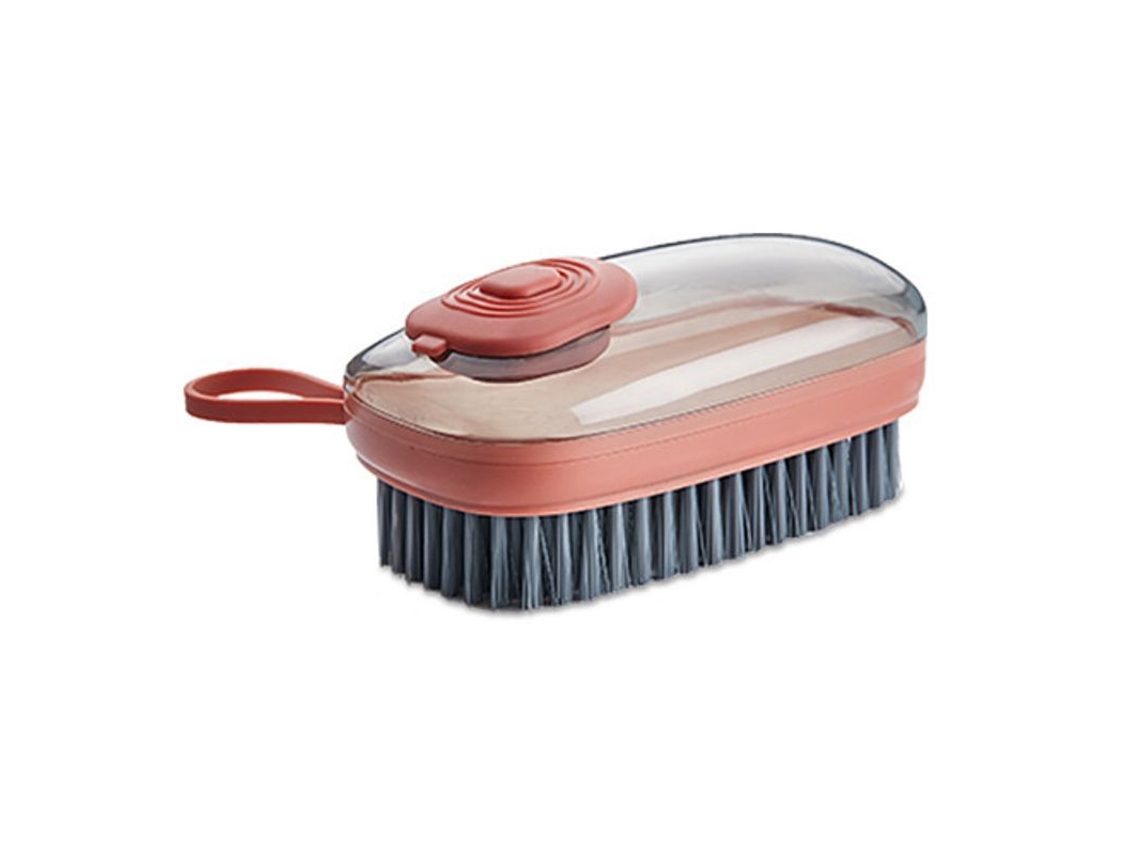 Escova de limpeza NOVA LINE com dispenser de sabão, laranja