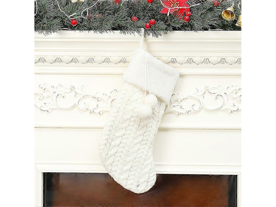 Qian Knit Christmas Stocking Com Enfeites De Natal Hengjian