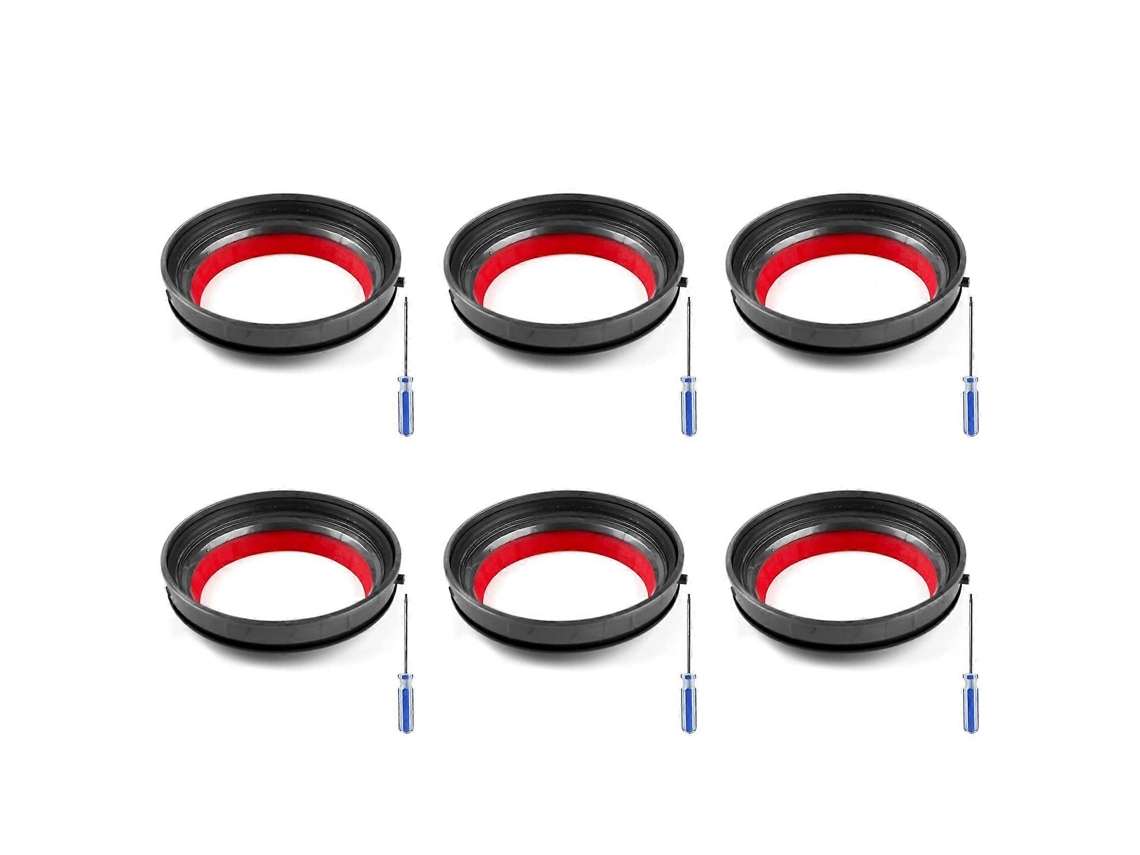 6x Para Aspirador De Pó V10 Sv12 - Anel De Vedação Superior Fixo Para Compartimento De Pó - Peça De Reposição