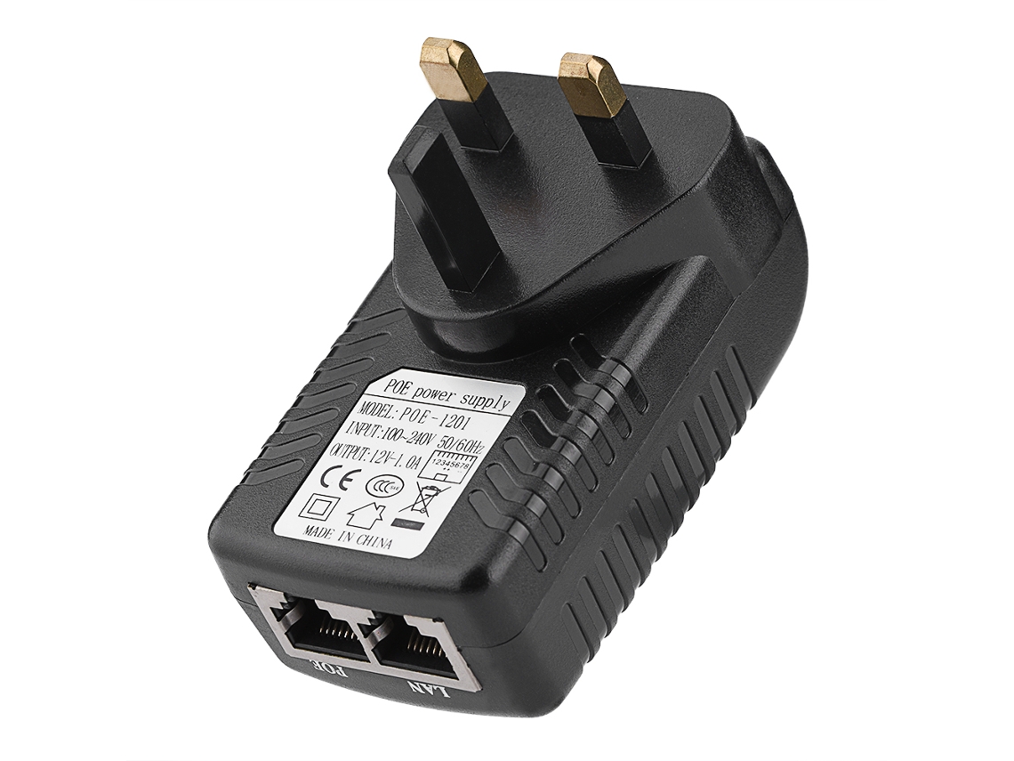 Adaptador Comunicação Poe LAXISCREED Plugue Britânico