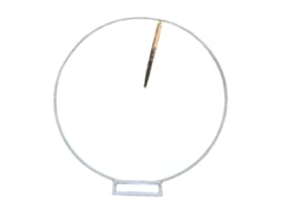 Suporte de fundo, formato redondo, ideal para casamentos e eventos, 1,8 m, base quadrada branca OEM (70,8 pol.)