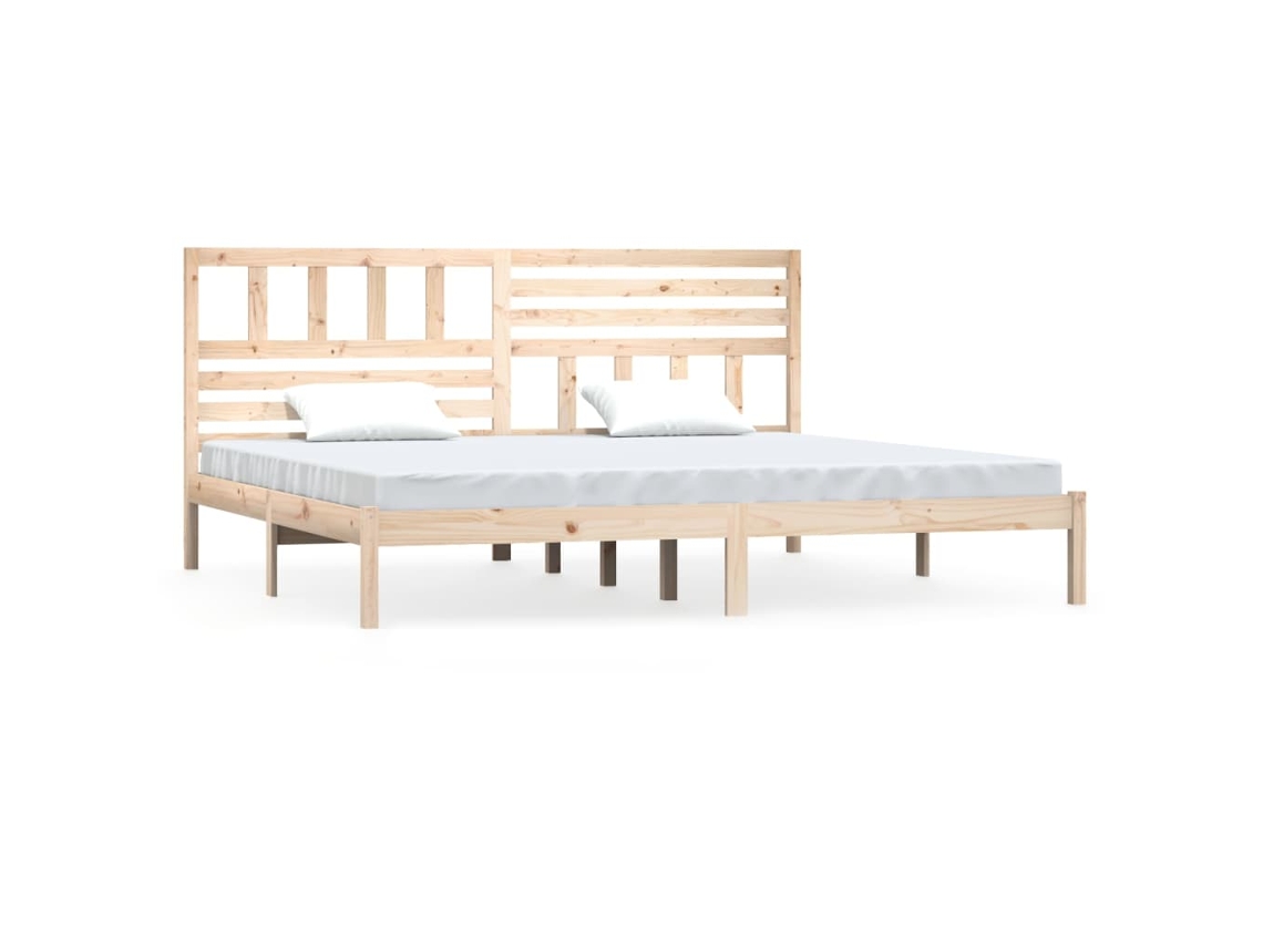 Cama Sem Colchão 180x200 Cm Madeira de Pinho Maciça MAISON EXCLUSIVE