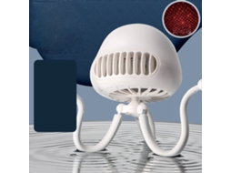 Ventilador Portátil Sem Lâmina Usb Recarregável Branco
