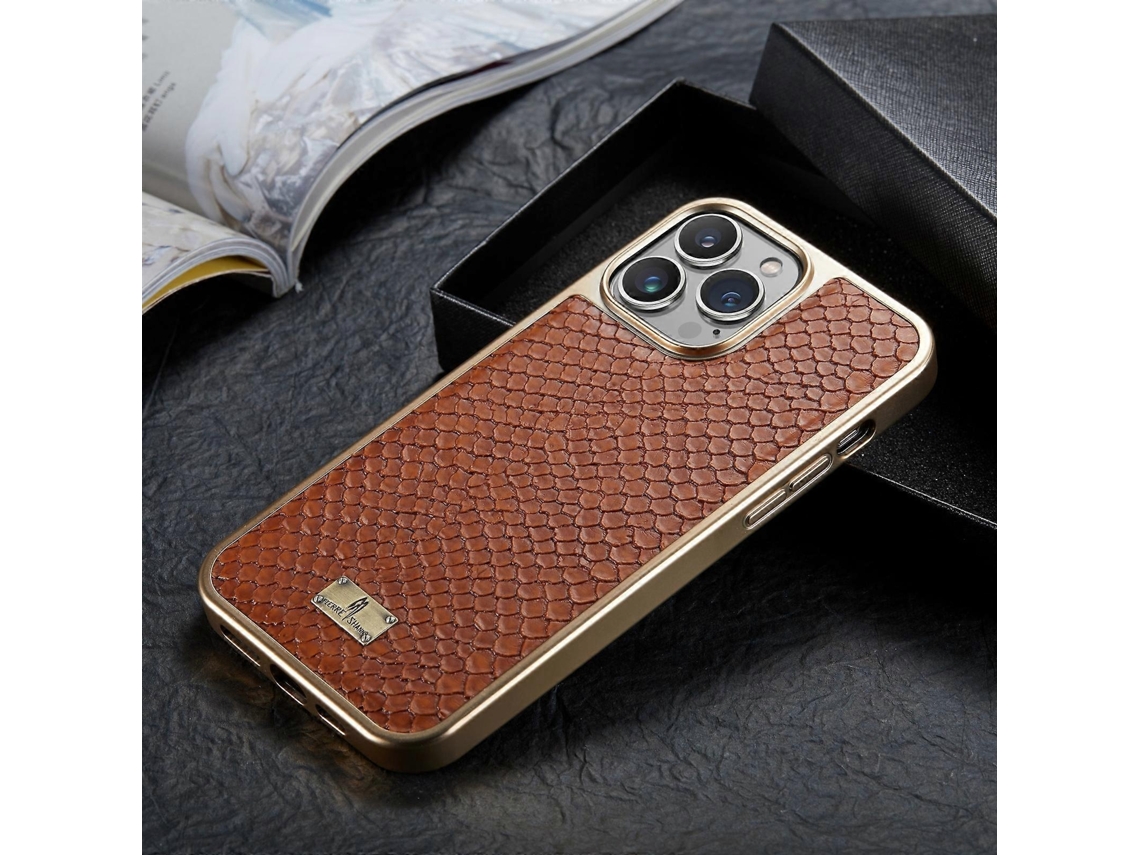 Lurelia Capa Iphone 11 Couro Pu Castanho