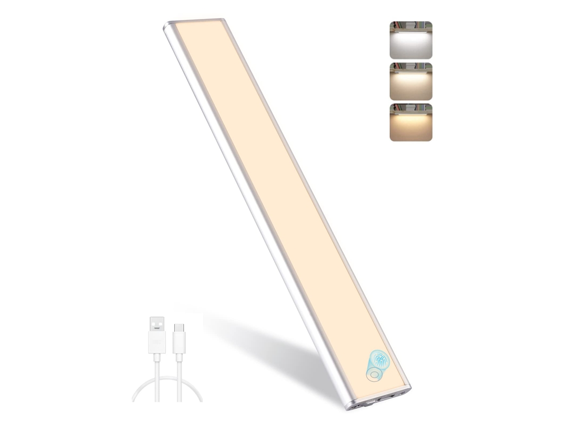 Luz De Sensor Sem Fio 88ledluminária Embutida Para Armário/vestiário Recarregável Por Usb Com Regulagem De Intensidade Zeuxo