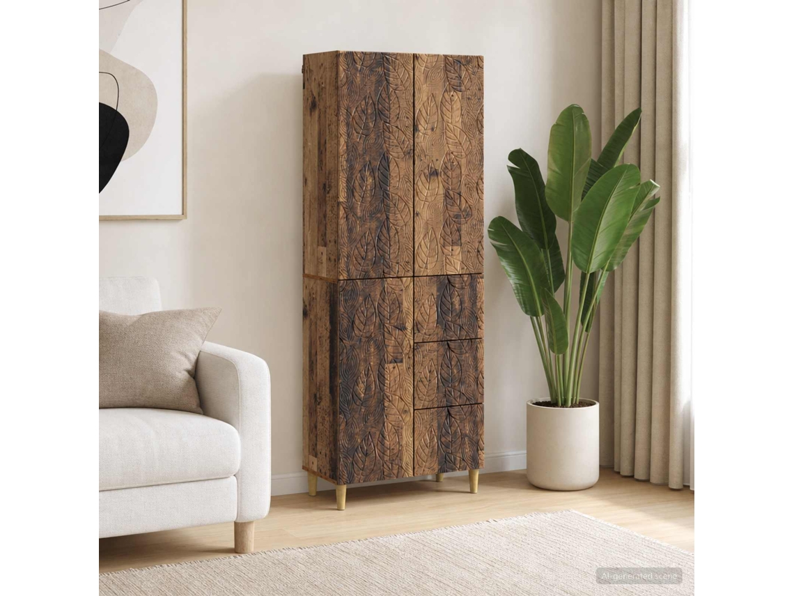 Vidaxl 2 Pcs Madeira Antiga
