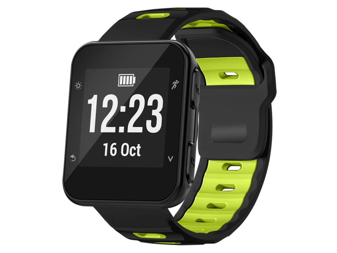 Bracelete para Garmin Ocean Silicone Bicolor Fivela Dupla Cinza Limão XIAOMOYU (22mm)