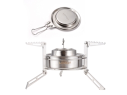 Estufa de Camping Portátil a Álcool Pasta Inox