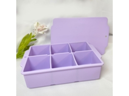 Forma De Silicone Empilhável, Ideal Para Cocktails Com Whisky, Bourbon, Sopas E Sobremesas Geladas. Livre De Bpa. Roxo Hexinyigjly