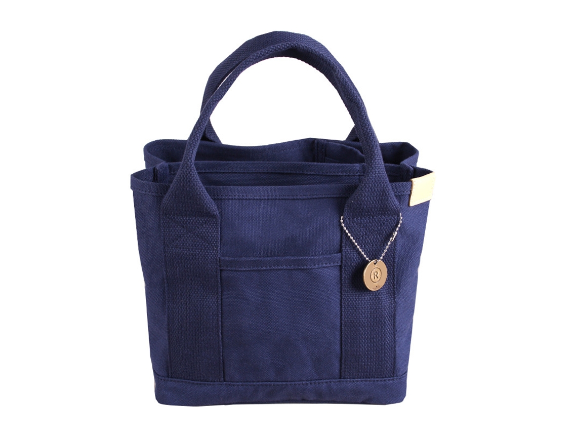 Bolsa Térmica para Almoço em Lona Grande Capacidade Azul Escuro S/MARCA