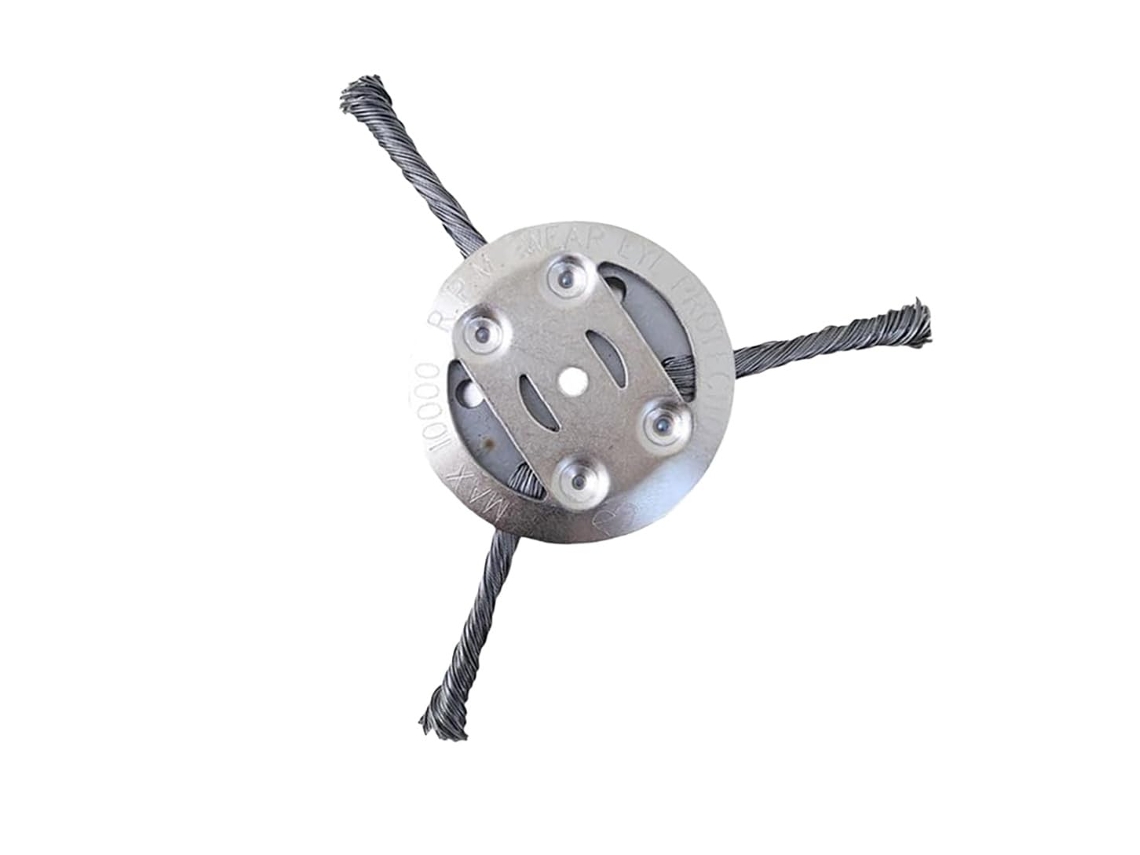 Rodas De Arame Para Capinar De 6/8 Polegadas, 3 Lâminas, Para Lítio, Acessórios De Jardinagem, Conjunto De 2