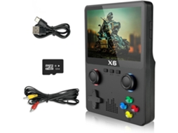 Console Portátil Retrô, Tela Ips de 3,5 Polegadas, 32gb, Preto AQUAFORGE