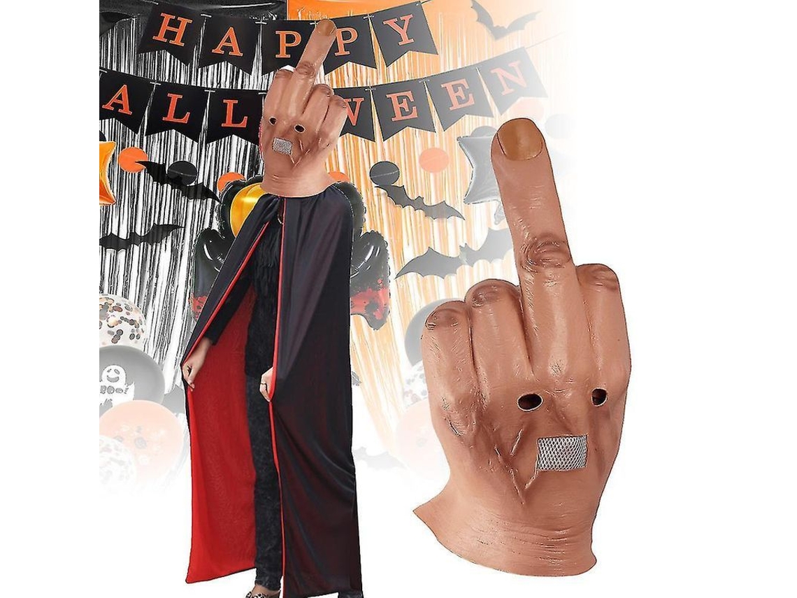 2026-máscara De Dedo Médio De Látex Para Halloween Fiesta Disfraz Carnaval Regalo Divertido Ksf