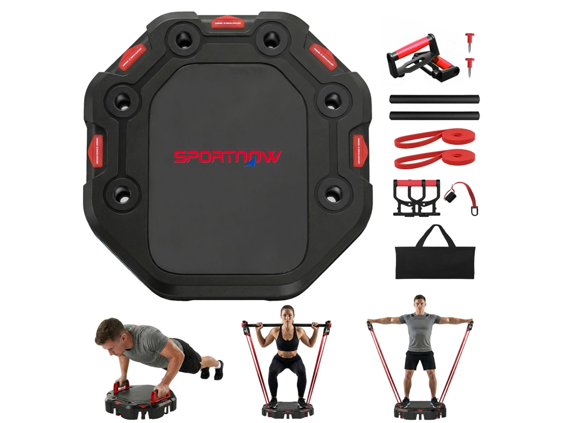 Tábua Push up 7 em 1 com Faixas de Resistência Dobrável S/MARCA